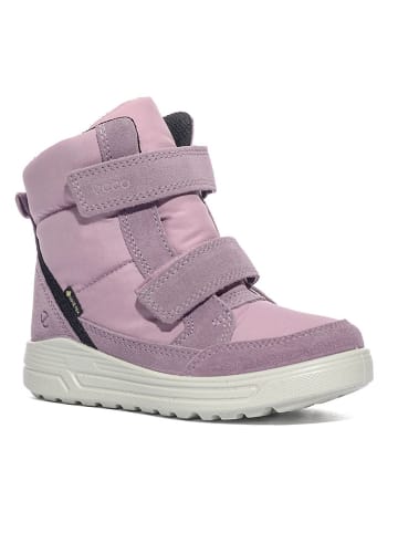 Ecco Leder-Boots in Lila