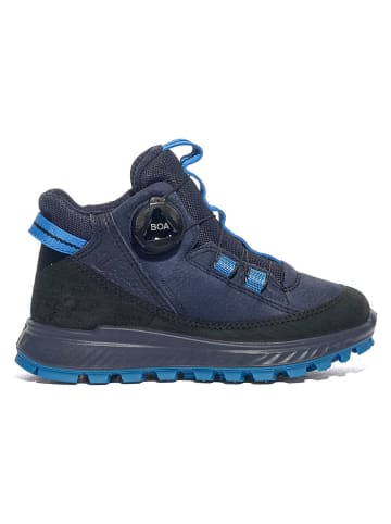 Ecco Leren boots donkerblauw