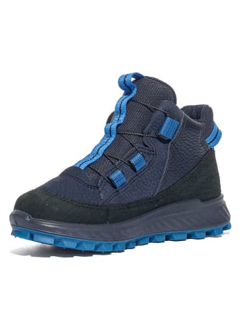 Ecco Leder-Boots in Dunkelblau