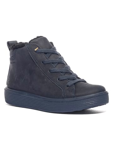 Ecco Skórzane sneakersy w kolorze granatowym