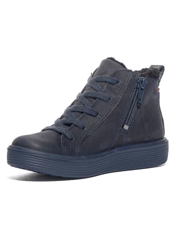Ecco Skórzane sneakersy w kolorze granatowym