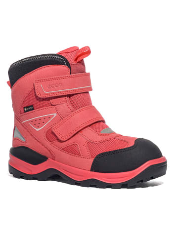 Ecco Leder-Boots in Rot