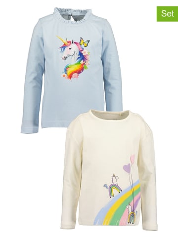 Blue Seven 2er-Set: Longsleeves in Creme/ Hellblau