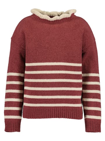 Blue Seven Pullover in Bordeaux/ Sand