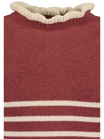 Blue Seven Pullover in Bordeaux/ Sand