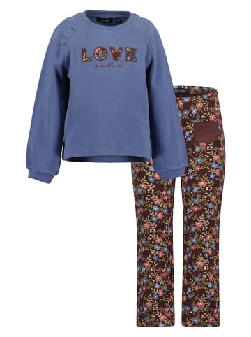 Blue Seven Jogginganzug in Blau/ Bordeaux