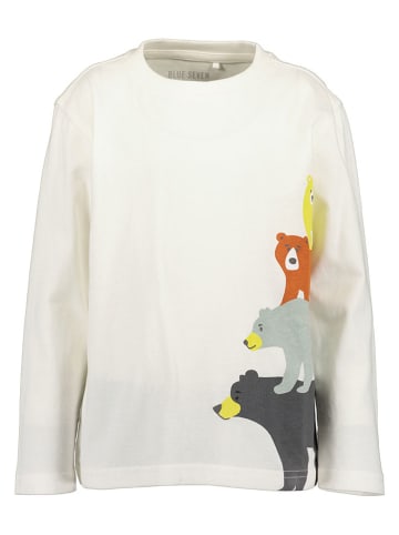 Blue Seven Longsleeve in Weiß