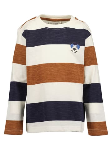 Blue Seven 2er-Set: Longsleeves in Camel/ Creme/ Dunkelblau