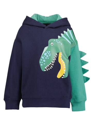 Blue Seven Hoodie in Dunkelblau/ Türkis
