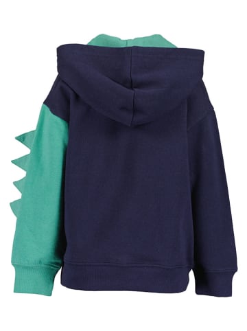 Blue Seven Bluza w kolorze granatowo-turkusowym