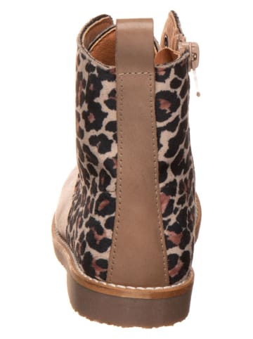 kmins Leder-Boots in Braun/ Schwarz
