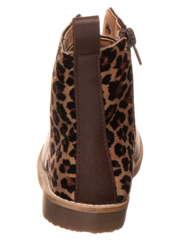 kmins Leder-Boots in Dunkelbraun