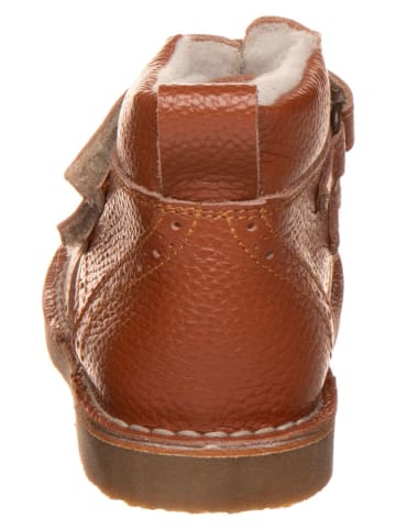 kmins Leder-Boots in Cognac