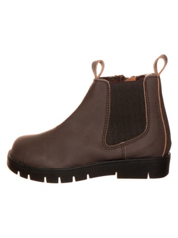 kmins Leder-Chelsea-Boots in Dunkelbraun