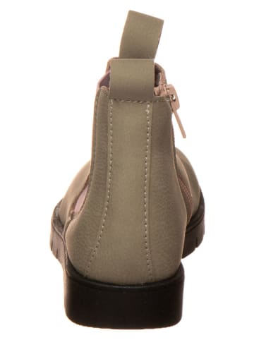 kmins Leder-Boots in Khaki