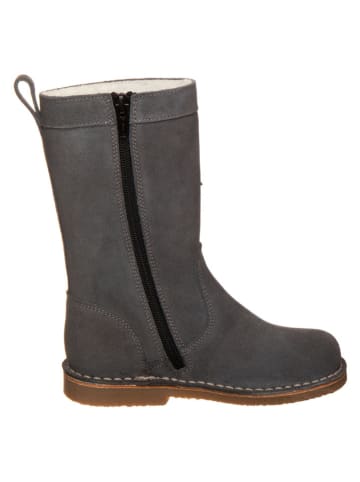 kmins Leder-Winterstiefel in Anthrazit