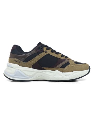GAP Sneakersy w kolorze oliwkowo-granatowym