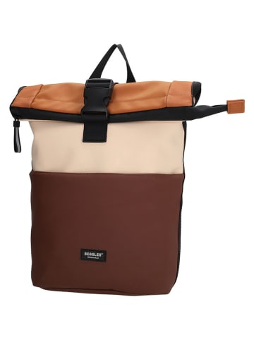 Beagles Rucksack in Braun/ Hellbraun/ Creme - (B)28 x (H)42 x (T)10 cm