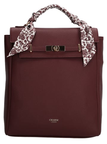 Charm Rucksack in Bordeaux - (B)27 x (H)32 x (T)10 cm