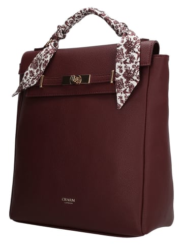 Charm Rucksack in Bordeaux - (B)27 x (H)32 x (T)10 cm
