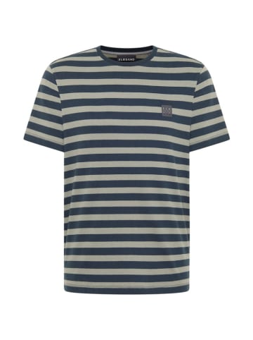 ELBSAND Shirt "Noe" donkerblauw/grijs