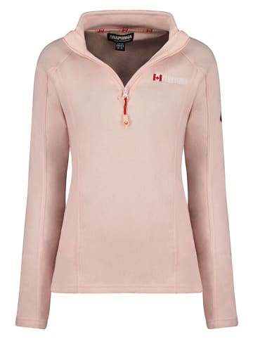 ANAPURNA Fleecepullover "Tonneau" in Rosa