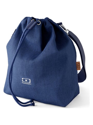 Monbento 8tlg. Lunch-Set "Destiny" in Blau/ Creme