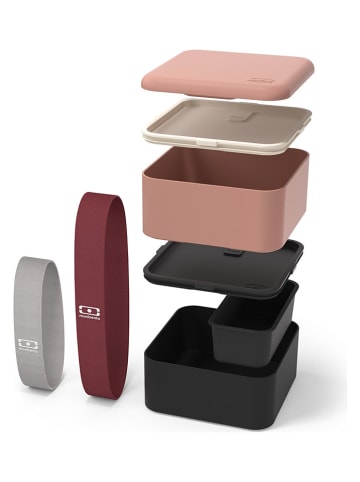 Monbento 7-delige lunchset lichtroze/zwart