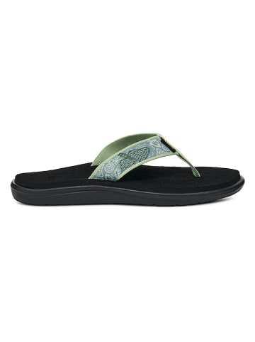 Teva Japonki "Voya Flip" w kolorze zielonym