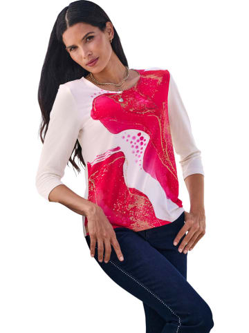 Heine Longsleeve beige/rood