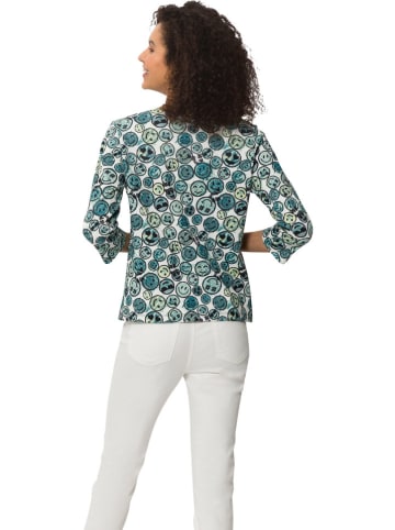 Heine Longsleeve in Weiß/ Türkis