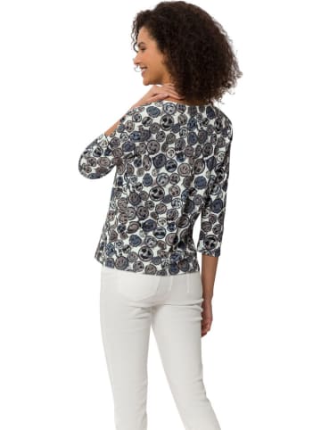 Heine Longsleeve in Weiß/ Anthrazit