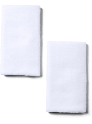 Under Armour Opaski sportowe (2 szt.) w kolorze białym na nadgarstek - dł. 15,2 cm