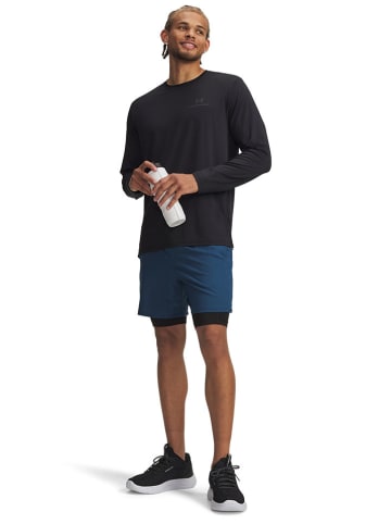 Under Armour Szorty funkcyjne 2w1 w kolorze granatowym