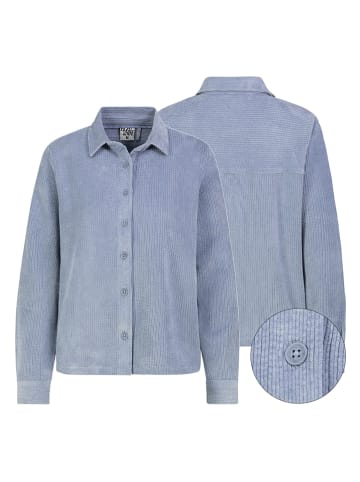 Corduroyblouse in lichtblauw