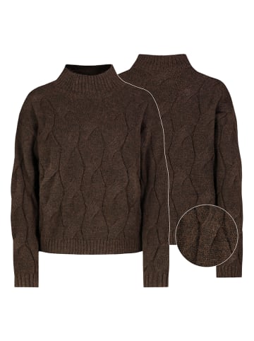 Eight2Nine Sweter w kolorze ciemnobrązowym
