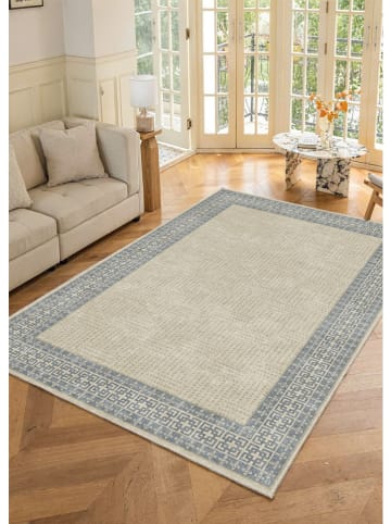 BELLA MAISON Laagpolig tapijt ''Meliora'' beige/lichtblauw
