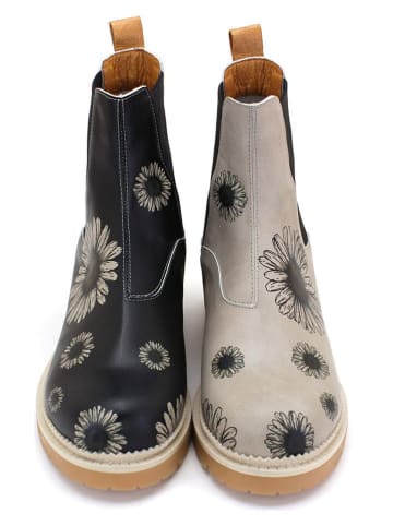 Neefs Chelsea-Boots in Beige/ Schwarz