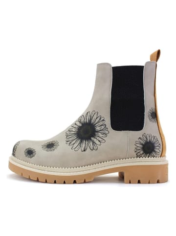 Neefs Chelsea-Boots in Beige/ Schwarz