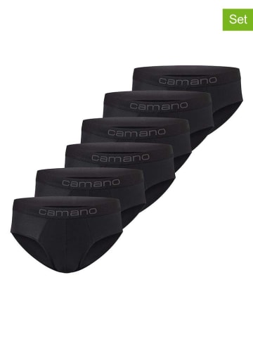 camano 6er-Set: Slips in Schwarz