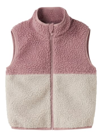 name it Fleeceweste "Mall" in Rosa/ Creme