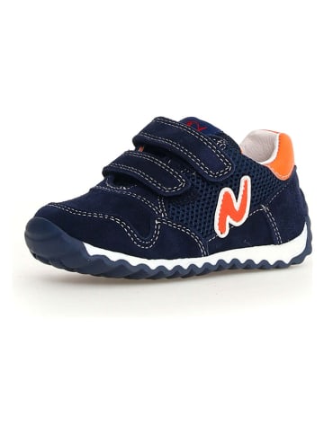 Naturino Skórzane sneakersy "Sammy 2" w kolorze granatowym