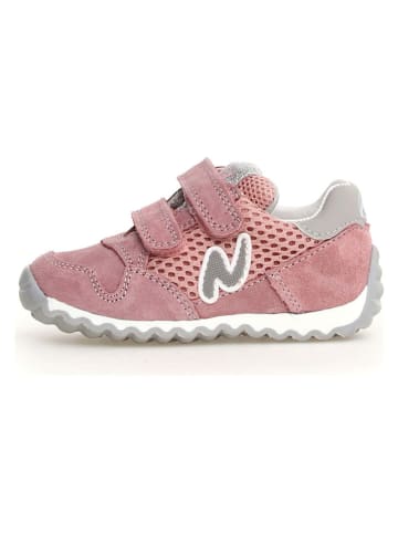 Naturino Skórzane sneakersy "Sammy 2" w kolorze jasnoróżowym