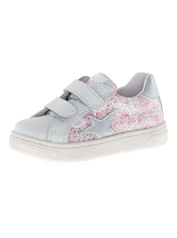 Naturino Leder-Sneaker "Pinn" in Rosa/ Weiß