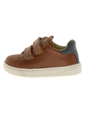 Naturino Skórzane sneakersy "Hasselt 2" w kolorze jasnobrązowym