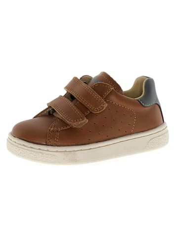 Naturino Skórzane sneakersy "Hasselt 2" w kolorze jasnobrązowym