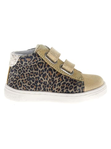 Naturino Leder-Sneaker "Pinn" in Beige/ Hellbraun