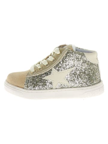 Naturino Leder-Sneaker "Pinn" in Gold