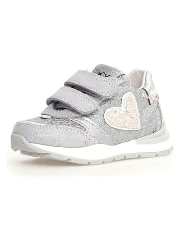 Naturino Leder-Sneaker "Quelly" in Silber