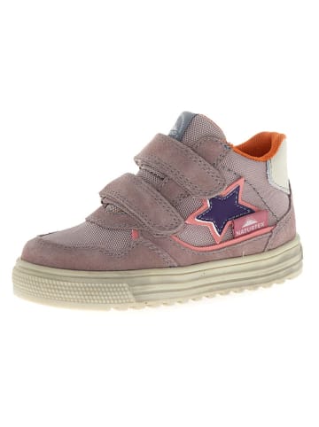 Naturino Skórzane sneakersy "Hess 3" w kolorze jasnoróżowym